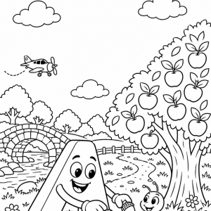 The Alphabet Adventure Colouring Book