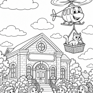 The Helpful Helicopter Colouring Book